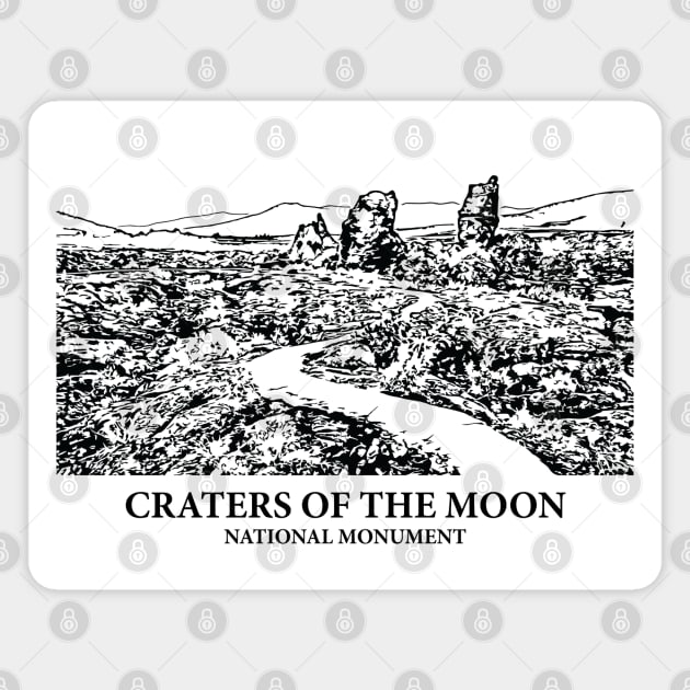 Craters of the Moon National Monument Magnet by Lakeric